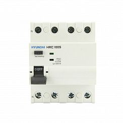 Устройство защитного отключения HRC100S 4PG5S0000C 00100F 4 полюса, 100A, 100mA (STANDARD), тип A